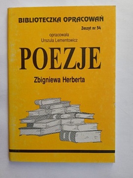 Poezje Zbigniewa Herberta Biblioteczka oprac. 54