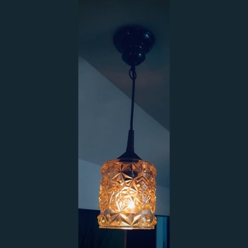 Lampy wiszące szklane RETRO lata 60-te