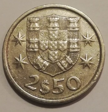 2,5 escudo Portugalia statek 1982