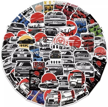 10 sztuk JDM Cars sticker