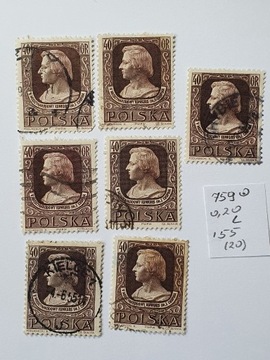 (1867) fi 759 8 znaczków kas., możłiwość odmian