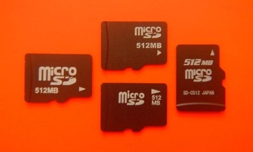 microSD 512 MB -- używana, sprawna -- SUPERCENA!