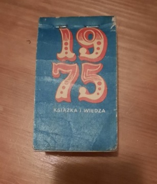 1975 kartka z kalendarza prezent urodziny rocznica