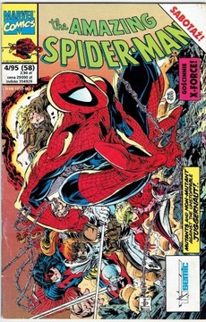 Spiderman 4/95 gościnnie X-Force TM-Semic