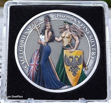 Srebrna moneta Germania i Britannia 2019 silver 