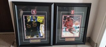 Michael Jordan LeBron James Ramka kolekcjonerska 