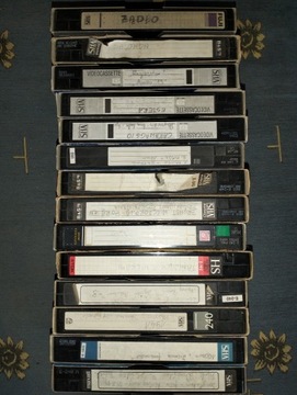 Kasety VHS 14 sztuk 