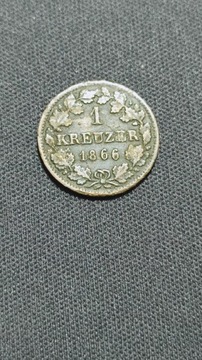 1 KRAJCAR BAWARIA 1866 ROK 0.166