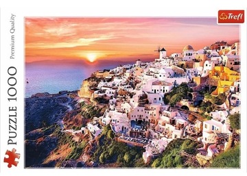 Zachód słońca nad Santorini, Puzzle 1000