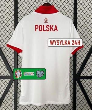 Koszulka reprezentacji Polski Euro 2024 z napisem POLSKA wysyłka 24 h