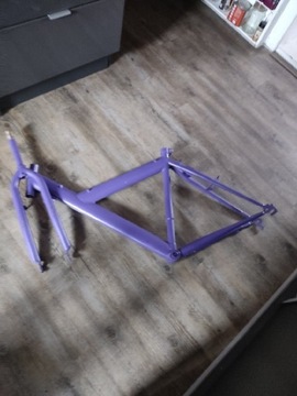 Aluminiowa rama i widełki do roweru