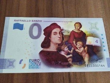Bon banknot kolekcjonerski Raffaello sanzio 