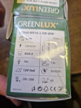 Żarówka led Greenlux złącze Gu5.3 12v 