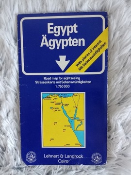 Egypt road map stara mapa Egiptu