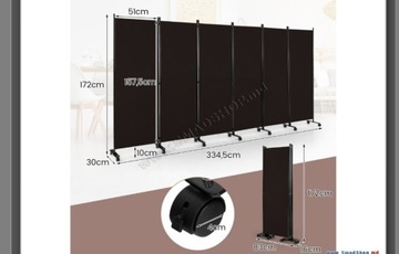 Parawan pokojowy 334,5x30x172