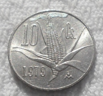 Meksyk 10 centavo 1979 Kukurydza KM# 434 Ładne