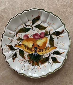 Talerz BASSANO włoska ceramika ręcznie malowana 4