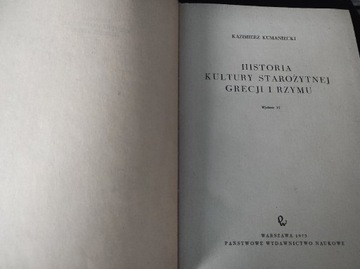 Historia Kultury Starożytnej Grecji i Rzymu 