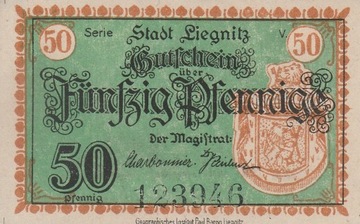 50 Fenigów LEGNICA 1919 rok