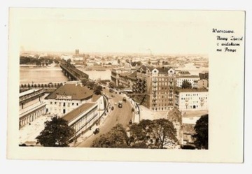 Warszawa Nowy Zjazd z widokiem na Praga lata 30-te