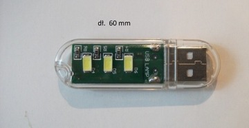 Lampka Latarka Światło 3 LED SMD 5730