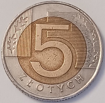 5 zł złotych 2008 r. - najniższy nakład 5.000.000