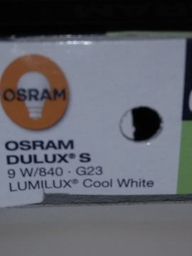 Świetlówka Osram Dulux S 9W/840 G23