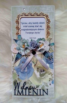 Kartka imieninowa, scrapbooking, handmade