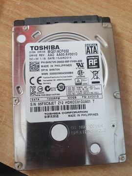 320 GB 7200 Rpm SATA - Toshiba MQ01ACF032