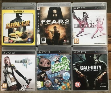 Gry PS3 Driver Final Fantasy Black Ops FEAR CoD