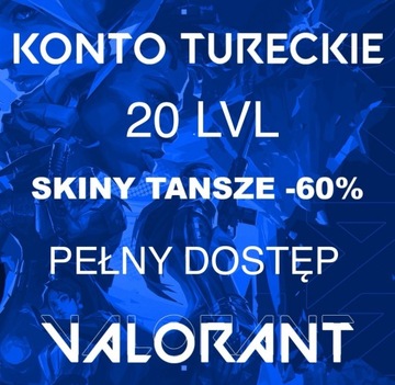 KONTO VALORANT | SMURF | 20LVL | FA | TAŃSZE SKINY