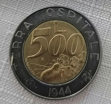 San Marino - 500 lirów - 1991r.