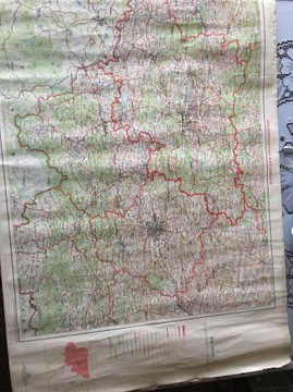 Mapa województwo katowickie