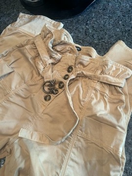 Spodnie bojówki Pinko z paskiem r.44