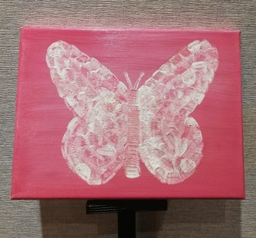 Obraz "Motyl" akrylowy na płótnie ręcznie malowany