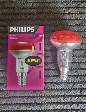 Żarówka Philips R50 E14 kolor Czerwona 