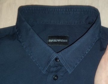 Koszula Emporio Armani r. L / 44 / 17,5 granatowa