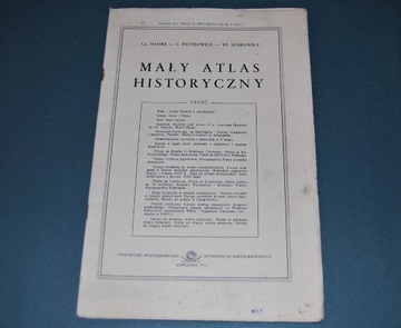 Mały Atlas Historyczny Wyd 1972r Starocia