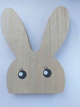 Figurka drewniany królik