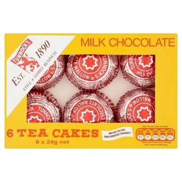 Tunnocks Tea Cakes ciastka-pianki UK 6x24g