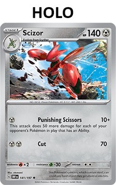 Karta Pokemon Scizor (OBF 141) 141/197 Holo