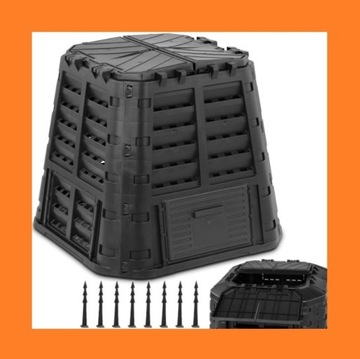 KOMPOSTOWNIK Ogrodowy 69x69x82 cm 480l + GRATIS