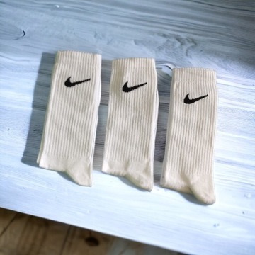 Skarpetki Nike długie Biały 