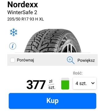 NOWE Opony 4x Zimowe 205/50/R17 