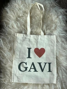 torba I love Gavi serce heart piłka nożna tote bag