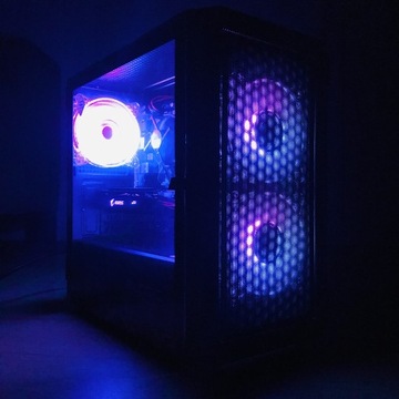 Komputer gamingowy nowe części - RX 580, i5, rgb