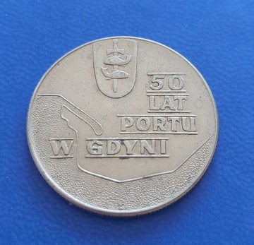 Moneta 10zł 1972r. 50 lat Portu w Gdyni
