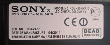 Telewizor SONY KDL-40NX710