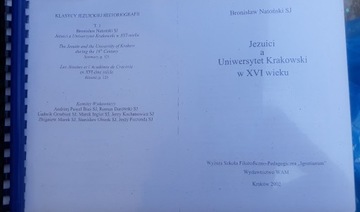 Jezuici a Uniwersytet Krakowski w XVI w.