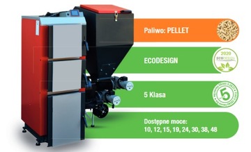 Kocioł Kotłostal Pellet Technix PEL LUX 10 12 15kw